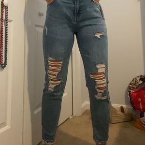 Never worn high waisted mom jeans